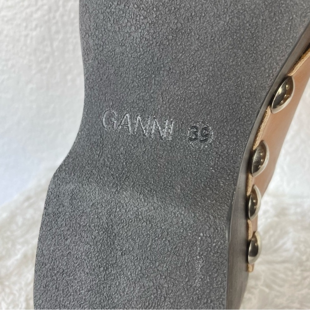 Ganni Stud detail open toe Women's Clogs sandals - Picture 9 of 9